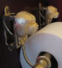 Havanese Bronze Toilet Paper Holder Or Paper Towel Holder 