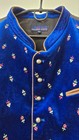 Stocker Point Traditional Men Basic Velvet Vest - Royal Blue multicolour Size 54
