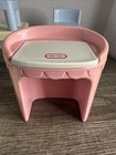 Little Tikes Dollhouse Furniture Lot Chairs Vanity Toy Chest Table Vtg