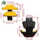 Tractor Yellow Suspension Seat For John Deere 2140 2150 2155 2240 2255 6110