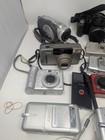 Lot Of 24 Mixed Models Compact Digital Cameras   Film - For Parts Or Repair