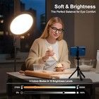 Ring Light With Stand  14  Professional Led Camera Lighting Round Stand Black