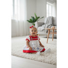 New Baby Girl Dress Set With Matching Headband Underwear Size 3 To 6 Months 