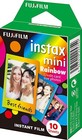 Fujifilm Instax Mini Instant Rainbow Film  10 Sheets