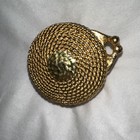 Vintage Estee Lauder Rope Coil Blue Solid Perfume  some Left  compact Circa 1968