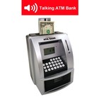 Toy Talking Atm Bank Machine Deposit Withdraw Debit Card Timer Clock Savings