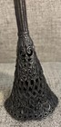 Vintage Posy Tussie Mussie Wedding Bouquet Flower Holder Victorian Gothic-pewter