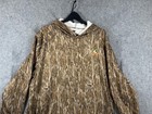 Mossy Oak Hunting Hoodie Mens 2xl Brown Bottomland Camouflage Fleece Performance