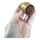Mini Wood Butter Mold Stamp Early Primitive Farmhouse Vtg Decor Flowers