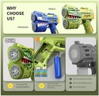 2 Pack Bubble Guns For Kids  Led Light Up Rechargeable Bubbles Machine Blower