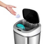 Ninestars 21 1-gallon Motion Sensor Stainless Steel Trashcan Dzt-80-4