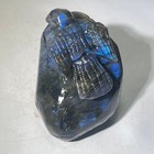 Natural Crystal Quartz Mineral Specimen  Hand Carved Bird  Stone Statue Boutique