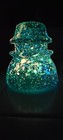 Multi-colored Glow In The Dark Hemingray 42  Glass Insulator Green Blue   Orange