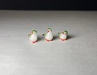  lot Of 6  Miniature Art Glass Bird Figurine Collection 