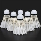 3 6 12pcs New White Badminton Shuttlecock Durable