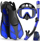 Snorkeling Gear For Adults Men Women 4 In 1 Snorkel Set With Panoramic View 