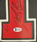 Chicago Dennis Rodman Signed 96-98 3-peat Black Jersey Auto Bas Beckett Coa