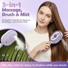 Electric Steam Hair Brush Spray Comb Anti Static Detangling Scalp Massager Usb