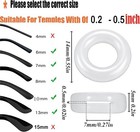 50 Pairs Clear Silicone Anti   slip Ear Grips Retainer Holders For Eyeglasses