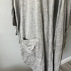 Hb By Hale Bob Lounge Oversized Robe Womens Large Gray Open Front Pockets New