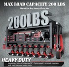 Power Tool Organizer Large 8 Drill Holder Wall Mount Heavy Duty Metal Tool Shelf