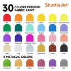 Fabric Paint  30 Colors Permanent Soft Fabric Paint In Bottles  60ml 2oz  Wit   