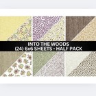 Stampin Up Into The Woods Designer Series Paper - Half Pack  24  6x6 Shts