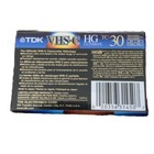 Camcorder Cassette Blank Recording Tape Tdk 30 Min  Vhs-c  Hg Ultimate  New