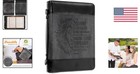 Durable Xl Bible Cover With Inspirational Joshua 1 9 And Engraved Cross Closure