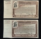 Baltimore And Ohio Common Stock Trust Certificate 100 Shares Dated 1898 Lot Of 2