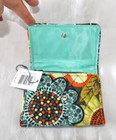 Vera Bradley Petite Trifold Wallet With Zipper - Flower Shower - Exact Photo Nwt