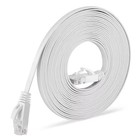 Rj45 Cat7 6ft 10ft 30ft 50ft 100ft 200ft Ethernet Network Cable Cord Flat Lot Us