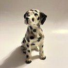 Vintage Ceramic Dalmatian Dog Figurine Glossy Glaze Light Crazing 5 5  H Japan