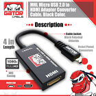 Mhl Micro Usb To Hdmi Adapter Converter Cable For Android Phone Smartphone Hdtv