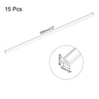 15pcs Acrylic Square Rods 1 8  X 12  Clear Acrylic Dowel Rods Sticks
