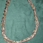 Vintage Necklace  Liquid Silver Strand  Spring Ring Clasp Native American Made