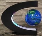 Levitating Desk Globe Night Light Mystery Kinetic Spinning Magic Floating 3d Nib