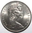 Gibraltar - One Crown Coin 1967 - Km4 Uk British Queen Elizabeth Castle Key Ii 1