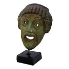 Ancient Greek Bronze Museum Statue Replica Of Theatrical Mask Of Tragedy 1425