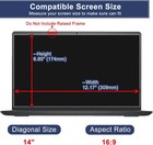 Screen Protector For 14  Laptop Tempered Glass  Anti-fall  Bubble Free  9h Hardn