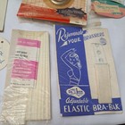 Grandmas Old Sewing Kit Vintage Sewing Supplies Thread Needles Elastic And More
