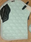 Set - Lemieux Harlow Soft Mint Gp Saddle Pad  pony   Helmet Cover  Ear Bonnet
