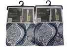 2 Panels 54  X 84  Window Curtain Blackout Print Panel With 8 Grommets