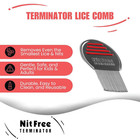 Lice Comb - Professional Stainless Steel Comb For Effective Head Lice Treatment 