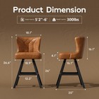 26  Bar Stools Set Of 2 4 Swivel Pu Leather Counter Height Chairs For Kitchen