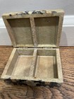 Vintage Stone Hinged Jewelry Trinket Box India Hand Painted Elephant Nl