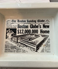  Vintage Boston Sunday Globe Ashtray Richard Ginori Italy 50s New Building Rare