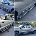 For 19-26 Silverado sierra Crew Cab 6  Black Step Board Running Board Nerf Bar S