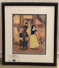 Walt Disney Animation Art Snow White    dancing Partners    Framed Sericel W  Coa