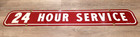 Vintage 24 Hour Service Sign - Firestone   - 44  - Double Sided - Gas Oil